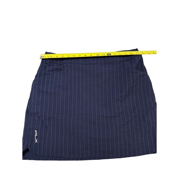 RLX Ralph Lauren Blue Pinstripe Athletic Golf Skort Size Large - Picture 5 of 6